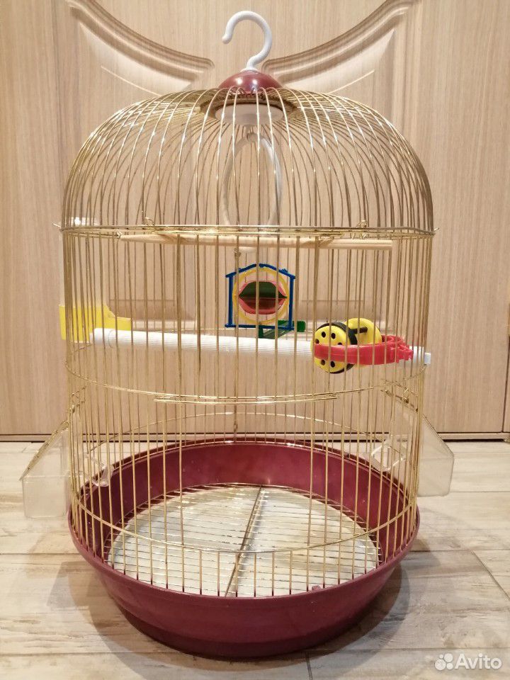 Клетка для волнистого попугая с игрушками купить на Зозу.ру - фотография № 1