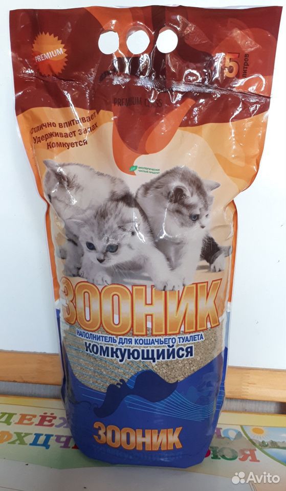 Наполнитель Зооник комкующийся 5 л (для кошек) купить на Зозу.ру - фотография № 1