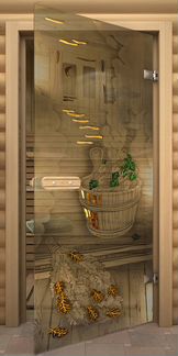 Двери стеклянные И деревянные для бани - сауны