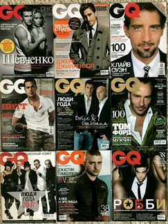 Журналы GQ, отличное состояние выпуски с 2003 года