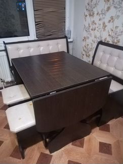 Кухонный уголок (стол, табуретки, скамья)