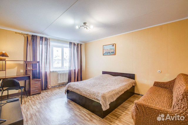 

1-к. квартира, 42 м², 2 кровати