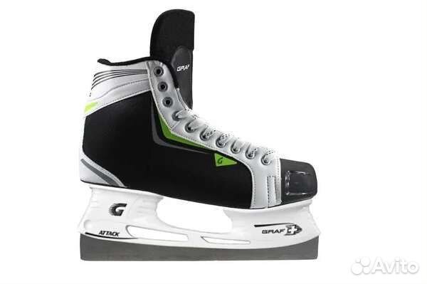 Коньки для хоккея с мячом Graf Attack Super Steel