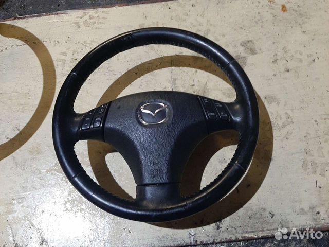 Руль кожанный Мазда 6 GG с подушкой безопасности