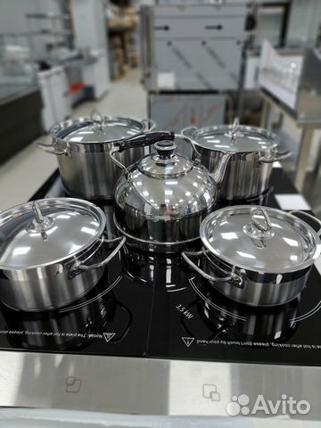 Кастрюля 7л нержавейка