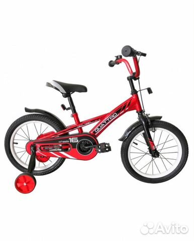 Велосипед детский Tech Team Quattro. красный