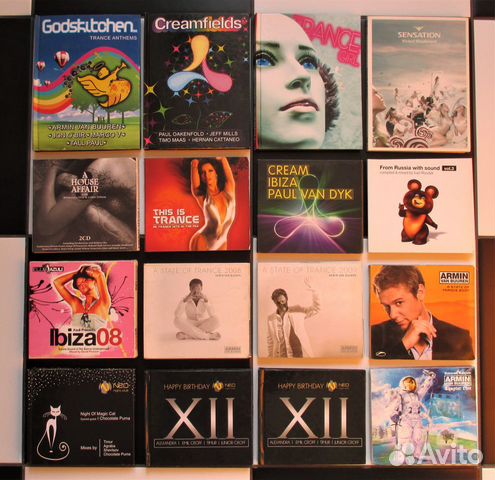 CD-диски сборники клубной музыки транс хаус