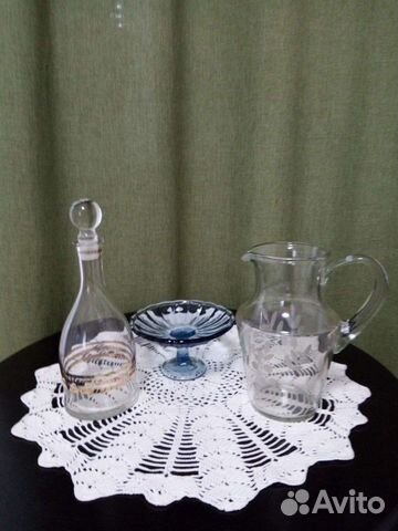 Графин, кувшин, блюдца