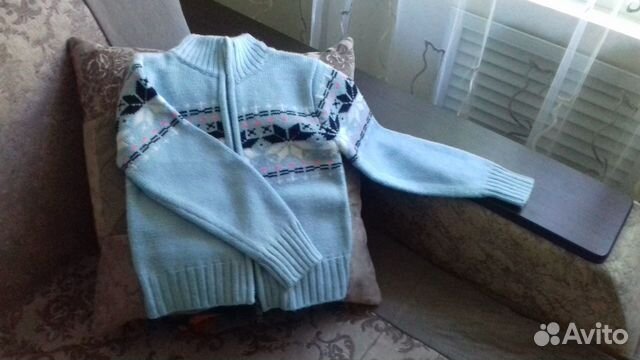 Теплая кофта на девочку