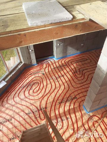 Теплый водяной пол монтаж