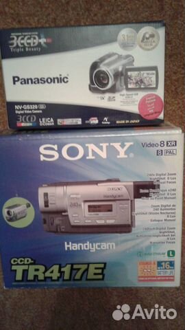 Видеокамеры Panasonic и sony