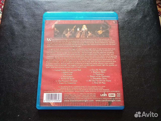 Фирменный BluRay диск Blackmore's Night