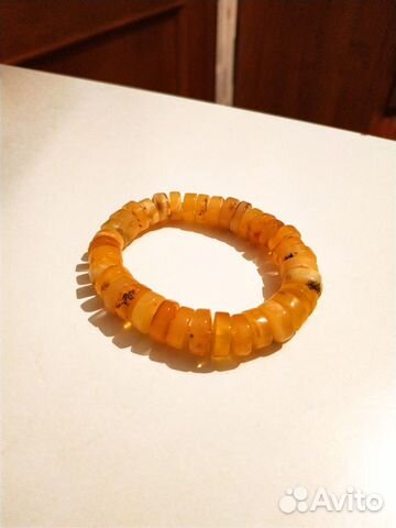 Браслет янтарный таблеткой