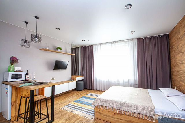 

Квартира-студия в апарт-отеле, 25 м², 2 кровати
