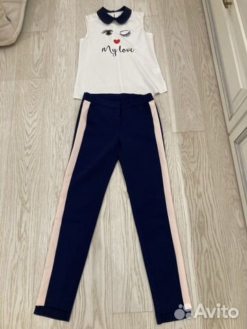 Блузка и брючки для девочки нарядные
