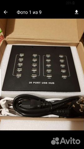 Sipolar 20 ports сиполар 20 портовый usb hab