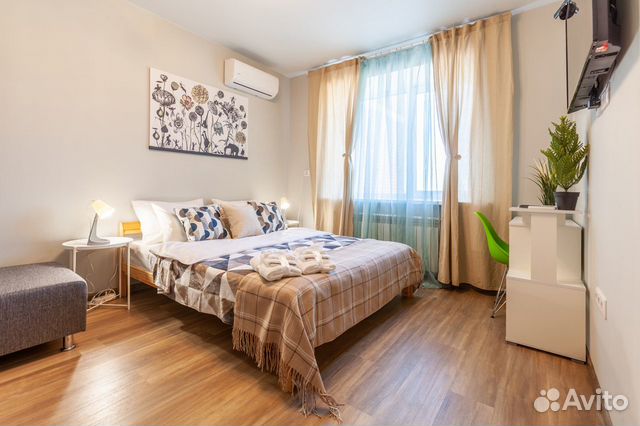 

1-к. квартира, 43 м², 2 кровати