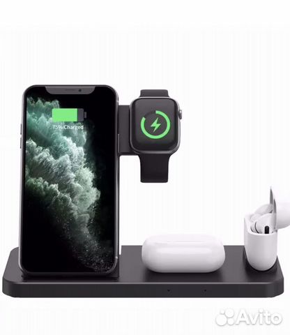 Беспроводное зарядное устройство 4 в 1