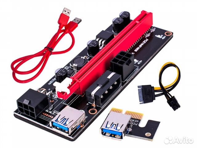 Райзер для майнинга 009s PCI-E USB 3.0 pcie1X-16X
