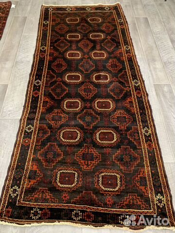 Иранский ворсовый ковер, балуччи 302х125см