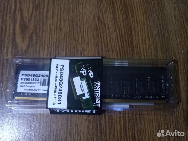 Оперативная память Patriot 8gb ddr4