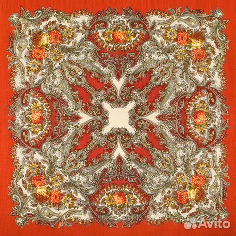 Павловопосадский платок шерсть