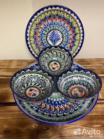 Национальная Узбекская Посуда. Ляганы, косушки