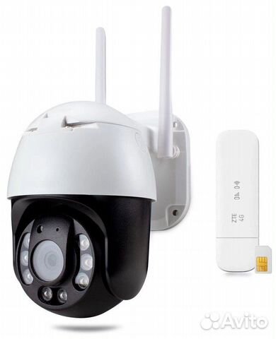 WiFi камера наблюдения для Дома Дачи Стройки c SIM