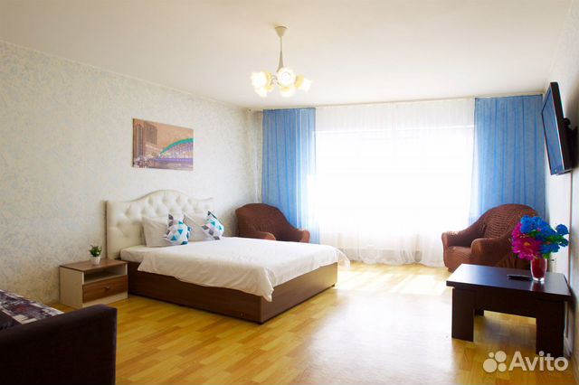 

1-к. квартира, 52 м², 3 кровати