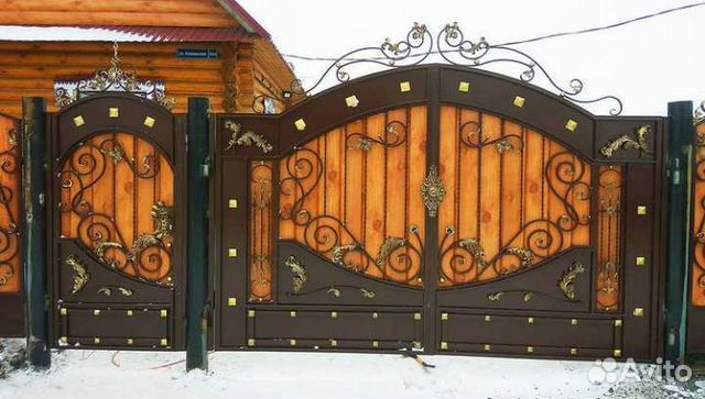 Кованные ворота и калитка