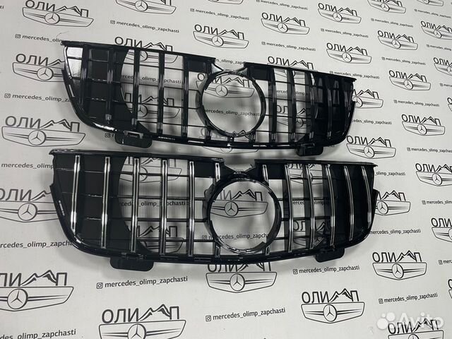Решетка радиатора на Mercedes GL x164 GT до рест