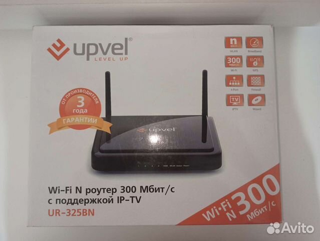 Wi-Fi роутер upvel UR-325BN. 300 Мбит/с, IP-TV