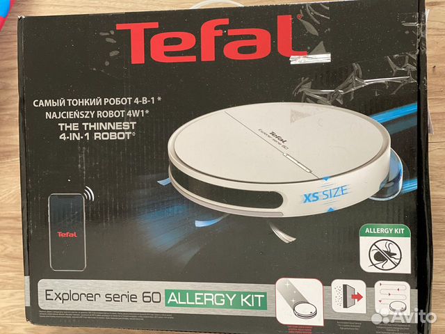 Робот-пылесос Tefal x-plorer serie 60 Allergy Kit. Tefal x-plorer serie 60 запчасти.