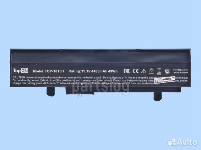 Аккумулятор TOP-1015H для Asus 11.1V 4400mAh 49Wh