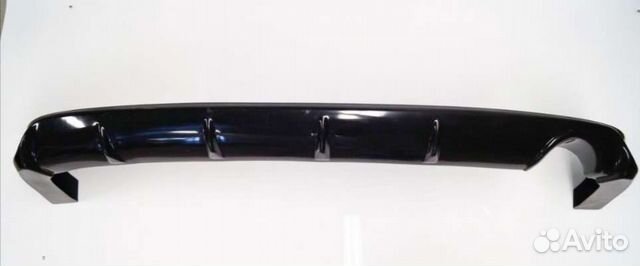 Накладка на задний бампер lancer 10