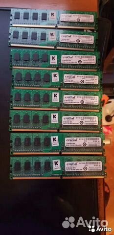 Модули памяти DDR2 в наличие 8 штук по 1GB