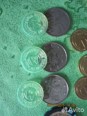 Разные жетоны находятся в Петербурге