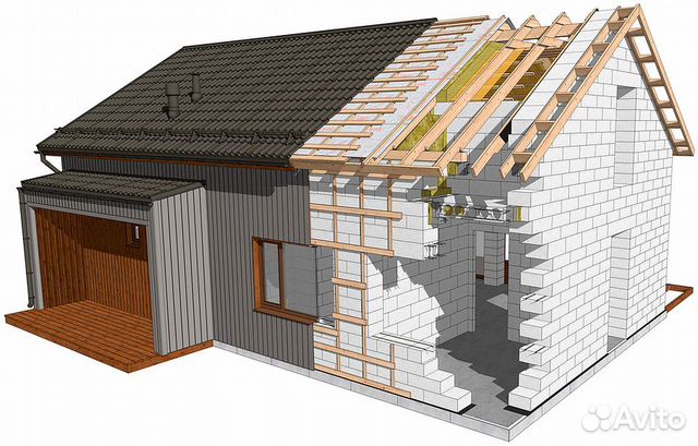 Дом газоблок проект скачать бесплатно Автоклавные газобетонные блоки D500 купить в Чехове Товары для дома и дачи Авито