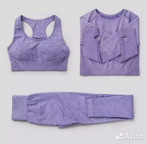 Новый бесшовный фитнес костюм