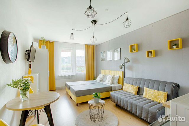 

Квартира-студия, 30 м², 4 кровати