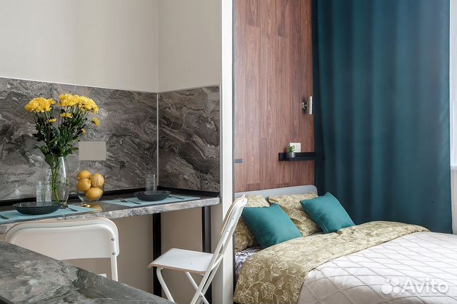 

Квартира-студия, 17 м², 1 кровать