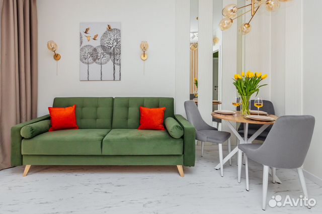 

1-к. квартира, 40 м², 2 кровати