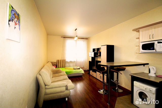 

Квартира-студия, 30 м², 2 кровати