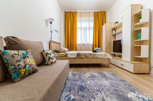 

1-к. квартира, 37 м², 2 кровати