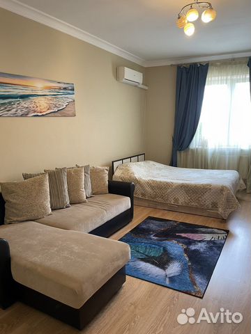 

1-к. квартира, 55 м², 3 кровати