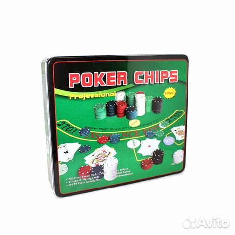 Набор для покера Holdem Lite 500 с сукном Набор для покера Holdem Lite 500 с сукном