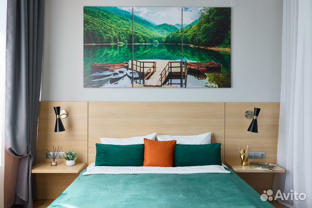 

Квартира-студия, 35 м², 2 кровати