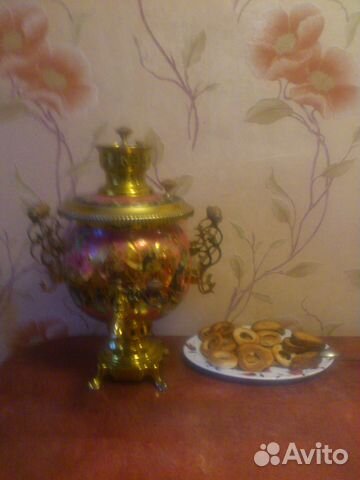 Самовар тульский ручная роспись. 