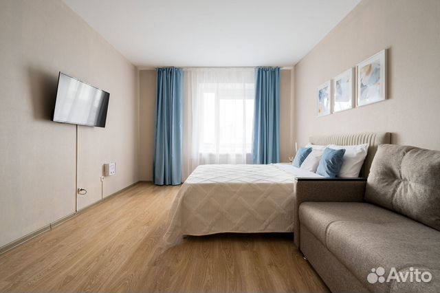 

1-к. квартира, 42 м², 2 кровати