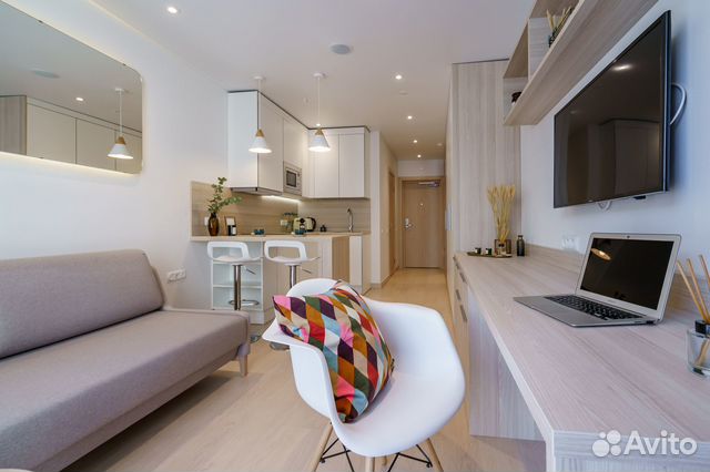 

Квартира-студия в апарт-отеле, 19 м², 1 кровать